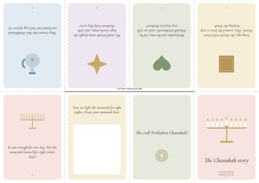 Preview of My Chanukah story mini book